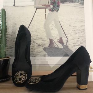 Tory Burch Suede Heels, Size 10